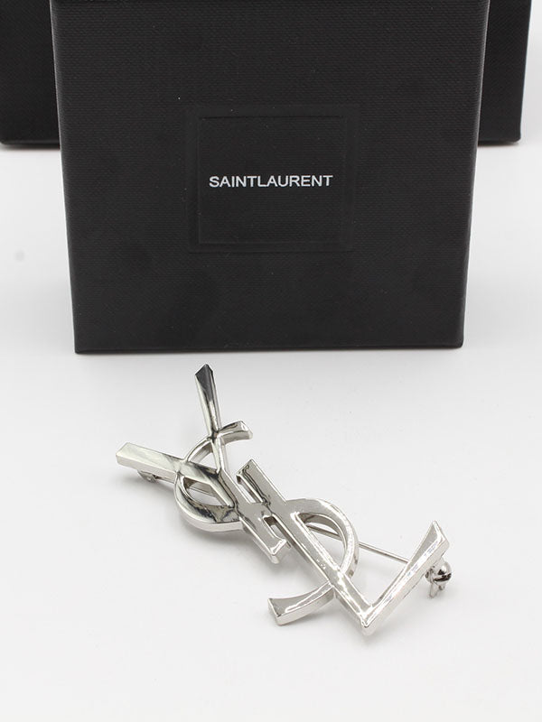 بروشات ايف سان لوران ميتال كبير بروش ysl