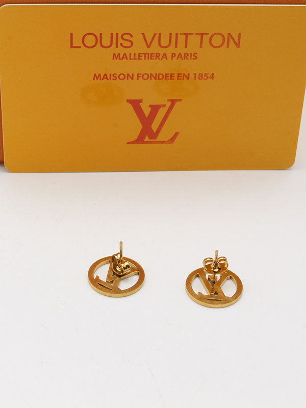 حلق لويس فيتون نيو ميتال لوقو حلق louis vuitton