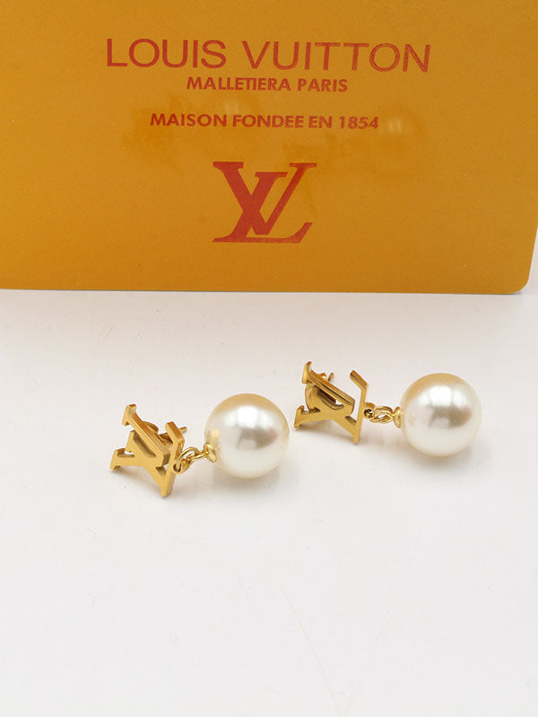 حلق لويس فيتون نيو لوقو بيرل حلق louis vuitton