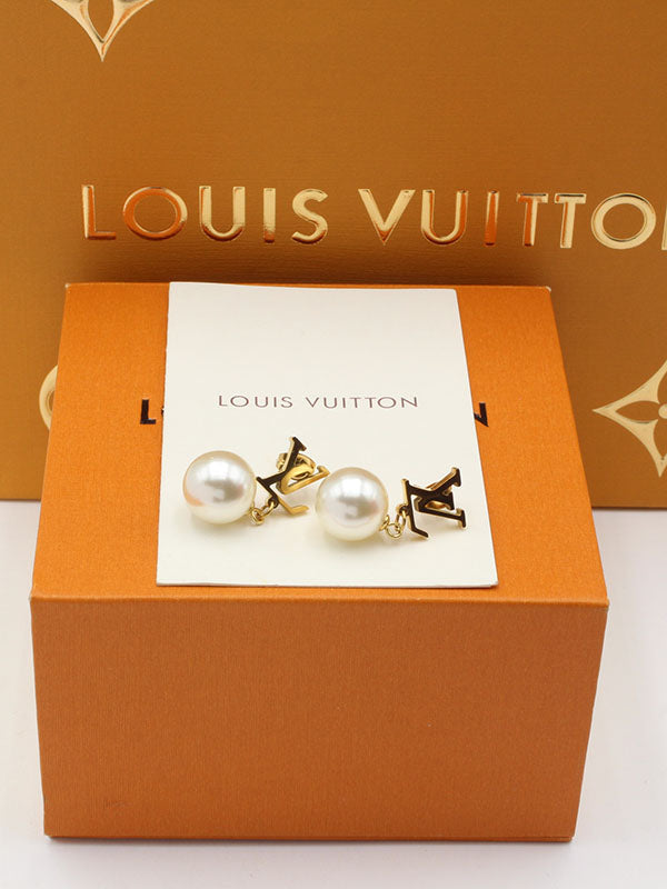 حلق لويس فيتون نيو لوقو بيرل حلق louis vuitton