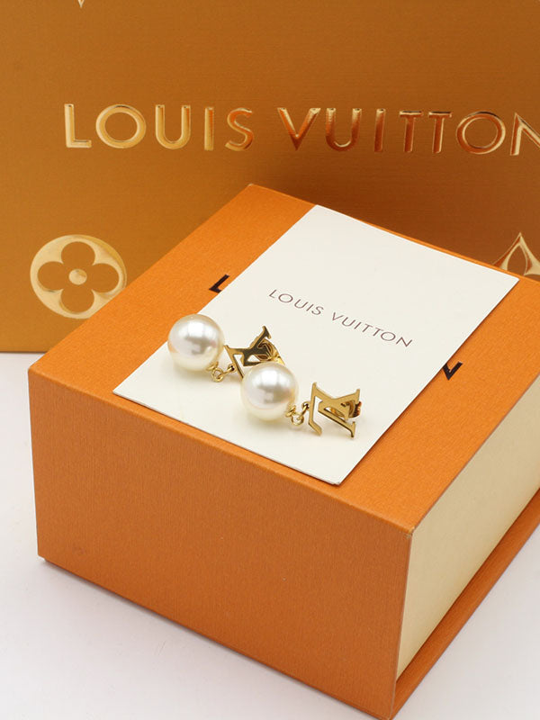 حلق لويس فيتون نيو لوقو بيرل حلق louis vuitton