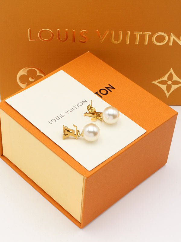 حلق لويس فيتون نيو لوقو بيرل حلق louis vuitton