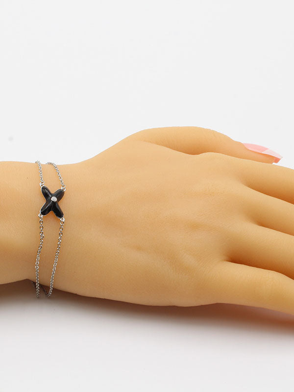 اسواره شوميه ملونه اسواره chaumet اسود فضي