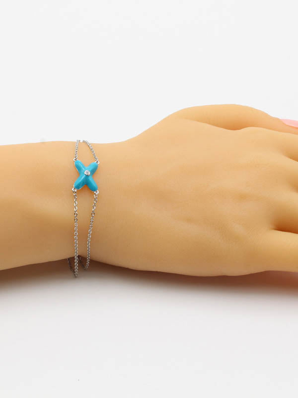 اسواره شوميه ملونه اسواره chaumet تركواز فضي