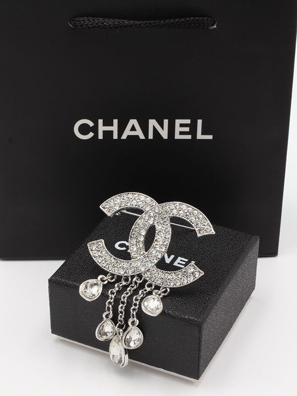 بروشات شانيل كريستال هدب بروش chanel