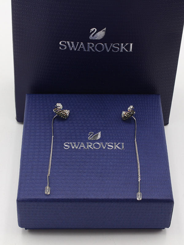 حلق سواروفسكي روز قولد طويل حلق Swarovski