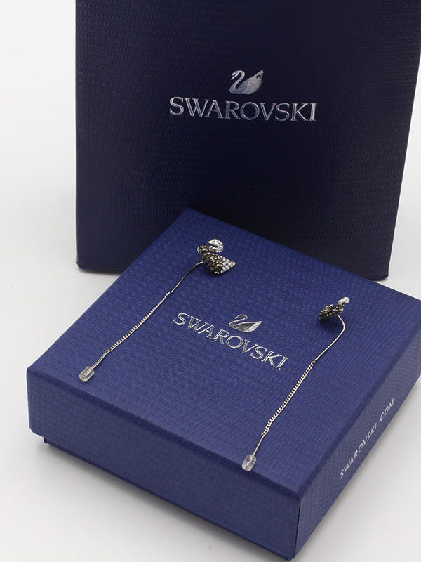 حلق سواروفسكي روز قولد طويل حلق Swarovski