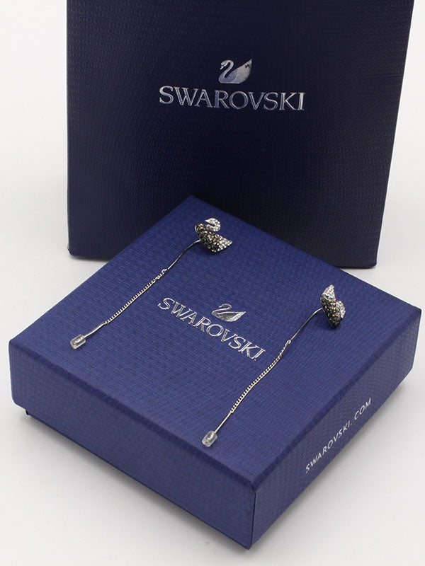 حلق سواروفسكي روز قولد طويل حلق Swarovski