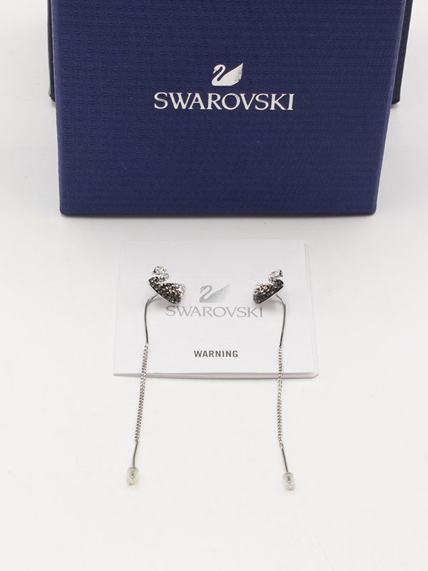 حلق سواروفسكي روز قولد طويل حلق Swarovski