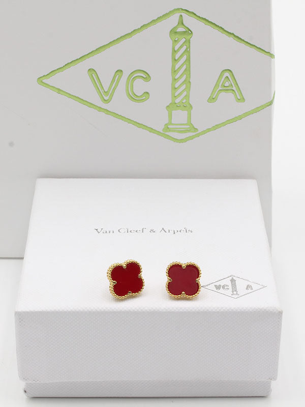 حلق فان كليف ريقلور لوقو ماستر حلق van cleef عودي ذهبي