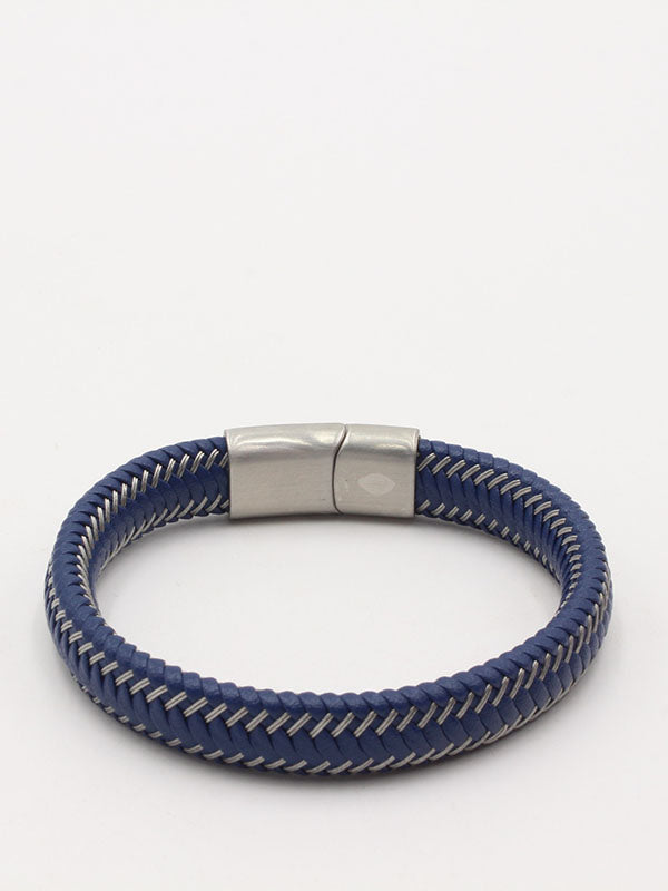 أسوارة مونت بلانك رجالي عريض كحلي اسواره mont blank