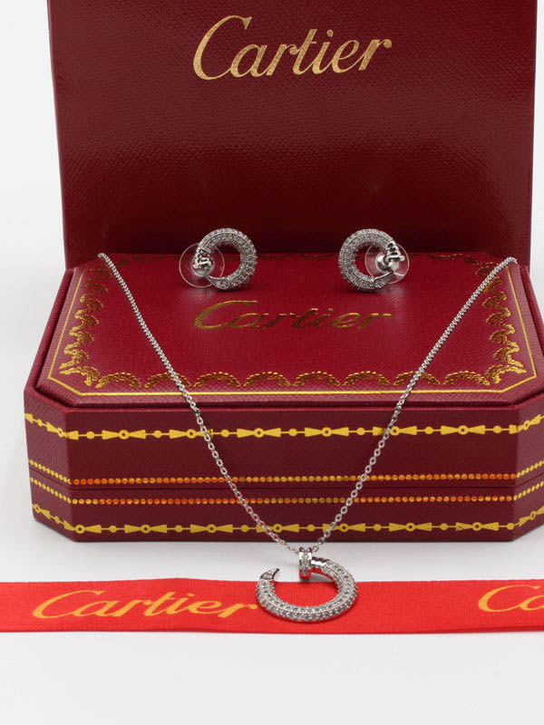 طقم كارتير زركون ناعم 2 قطع اطقم CARTIER
