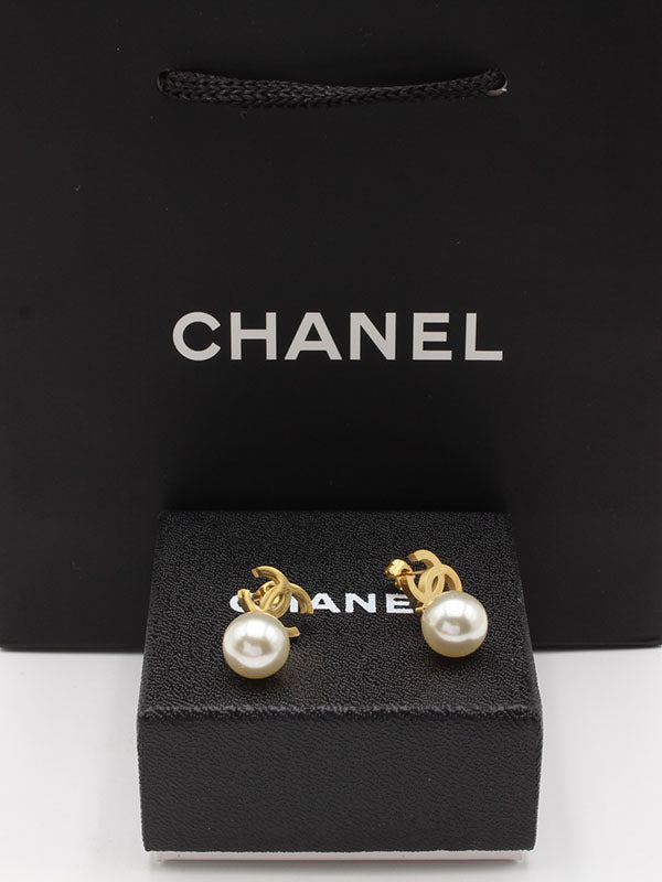 حلق شانيل لولو قولد حلق chanel