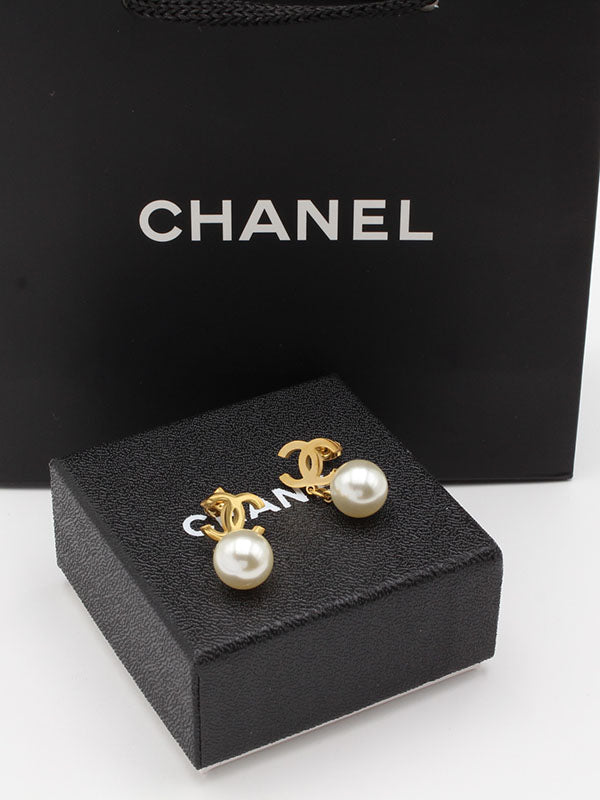 حلق شانيل لولو قولد حلق chanel