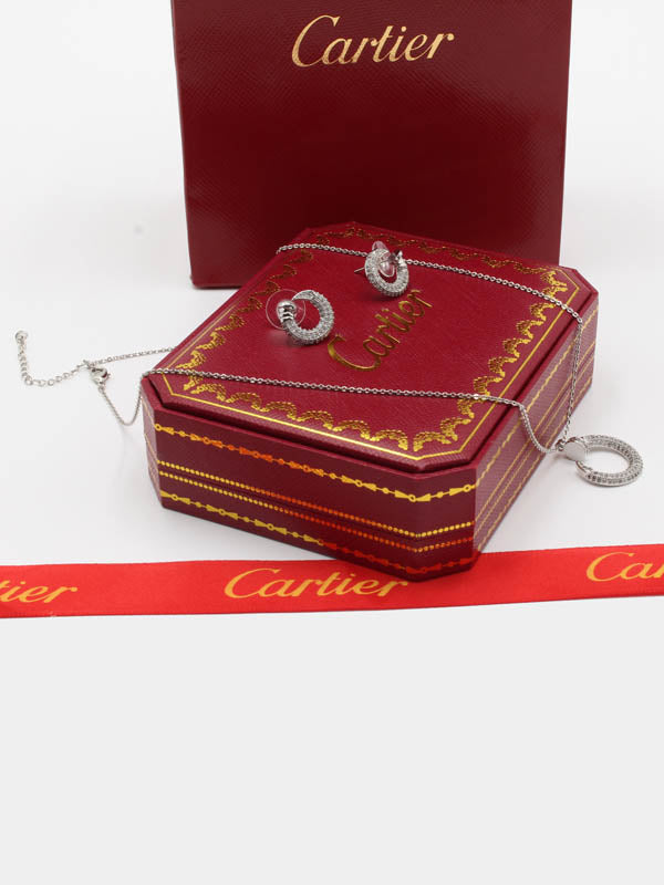 طقم كارتير زركون ناعم 2 قطع اطقم CARTIER