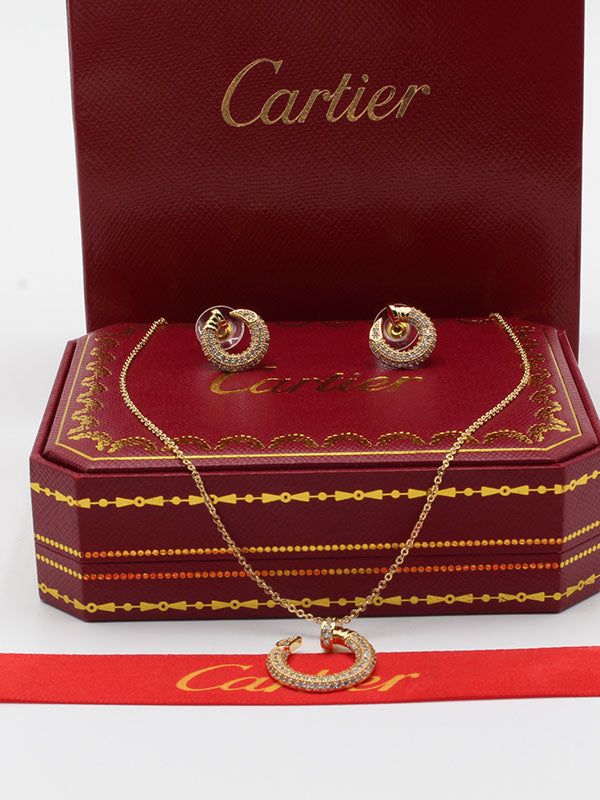 طقم كارتير زركون ناعم 2 قطع اطقم CARTIER