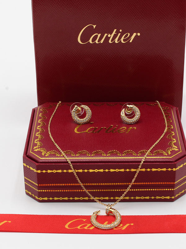 طقم كارتير زركون ناعم 2 قطع اطقم CARTIER