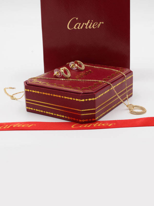 طقم كارتير زركون ناعم 2 قطع اطقم CARTIER