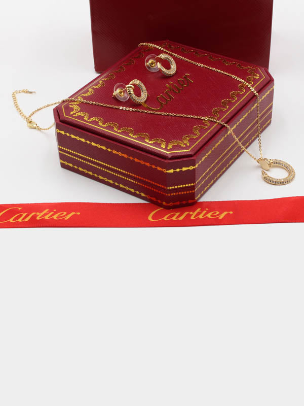 طقم كارتير زركون ناعم 2 قطع اطقم CARTIER