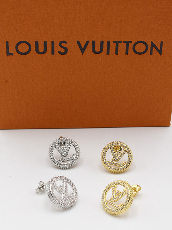 حلق لويس فيتون دائري زركون حلق louis vuitton