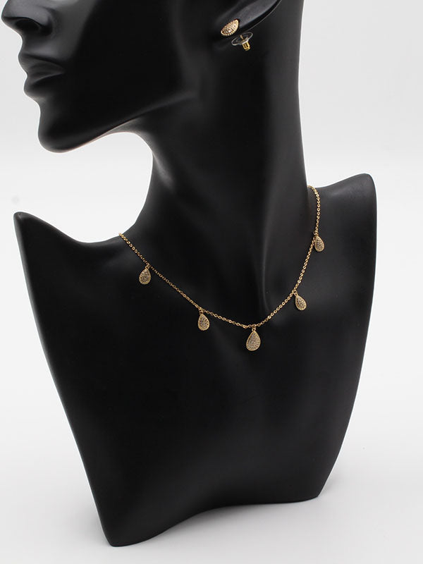 طقم تشوكر بوشرون زركون 2 قطع اطقم bucheron