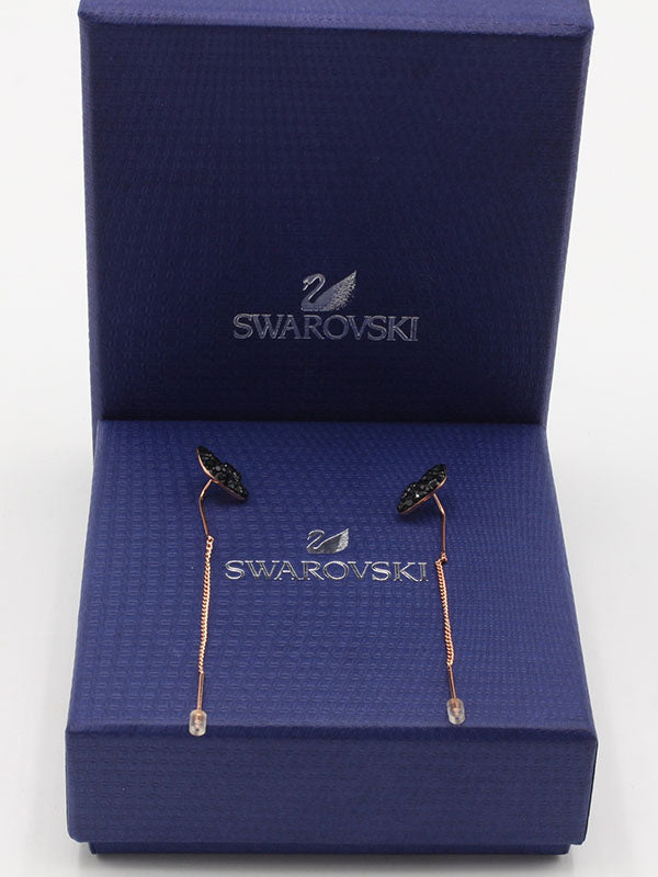 حلق سواروفسكي روز قولد طويل حلق Swarovski