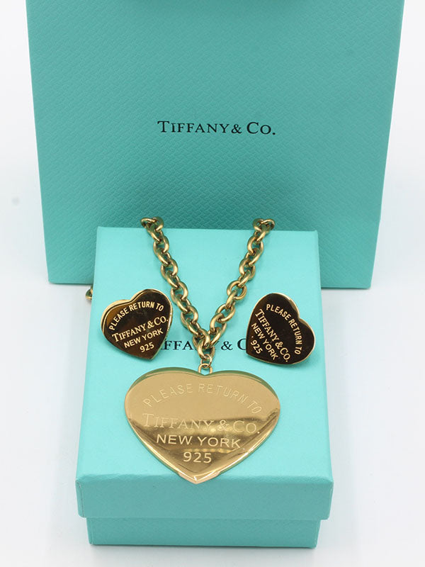 طقم تيفاني هارت كبير XL اطقم tiffany ذهبي