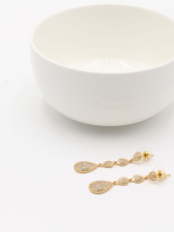 حلق بوشرون طويل زركون حلق bucheron