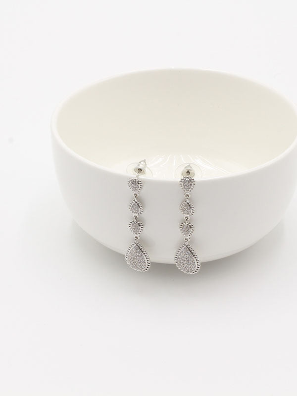 حلق بوشرون طويل زركون حلق bucheron