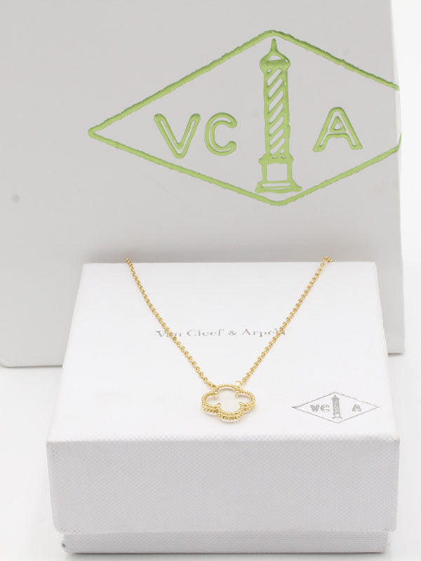 سلسال فان كليف شفاف كلير سلسال van cleef ذهبي