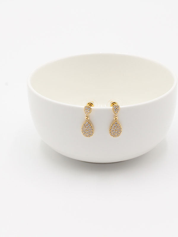 حلق بوشرون زركون حلق bucheron ذهبي