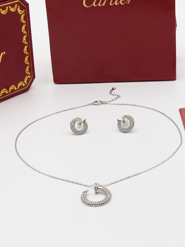 طقم كارتير زركون ناعم 2 قطع اطقم CARTIER