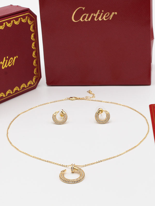 طقم كارتير زركون ناعم 2 قطع اطقم CARTIER