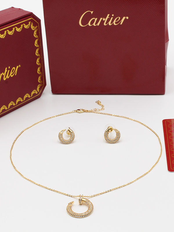 طقم كارتير زركون ناعم 2 قطع اطقم CARTIER