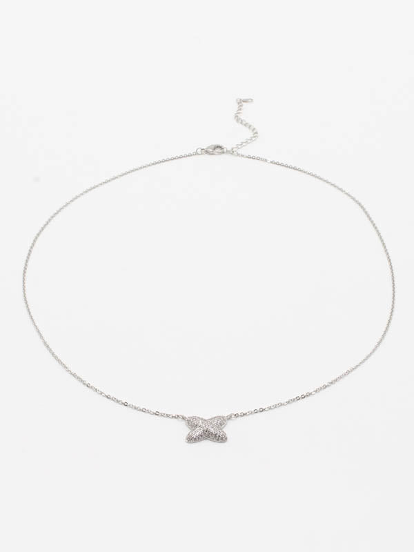 سلسال شوميه زركون سلسال chaumet فضي