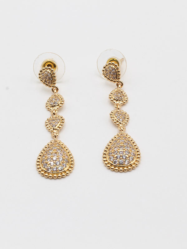 حلق بوشرون طويل زركون حلق bucheron