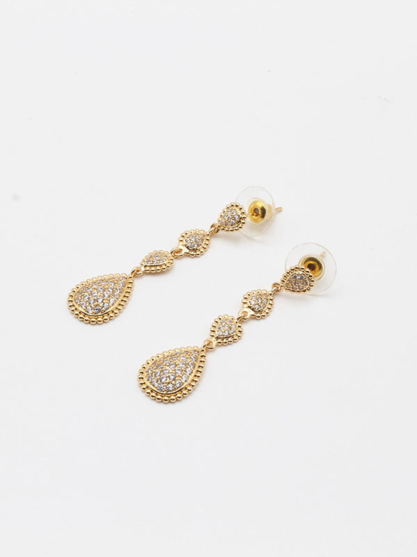 حلق بوشرون طويل زركون حلق bucheron