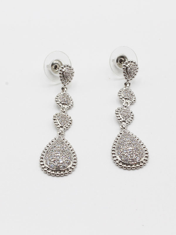 حلق بوشرون طويل زركون حلق bucheron