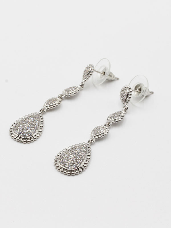 حلق بوشرون طويل زركون حلق bucheron