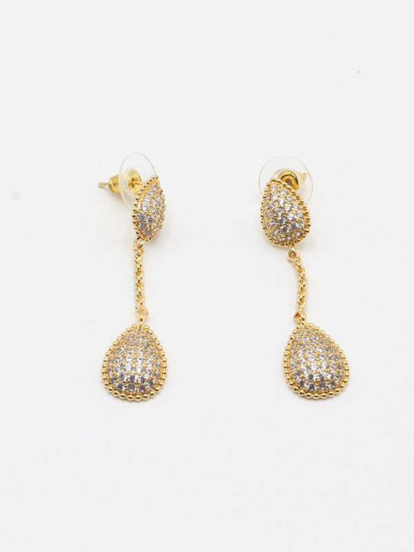 حلق بوشرون وسط طويل زركون حلق bucheron