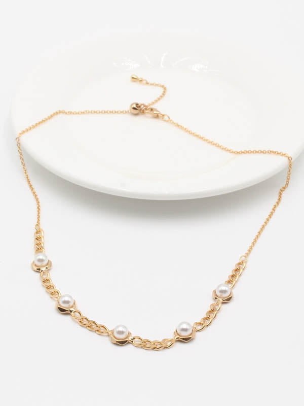 سلسال تشوكر لولو 52219 سلسال jewel ذهبي