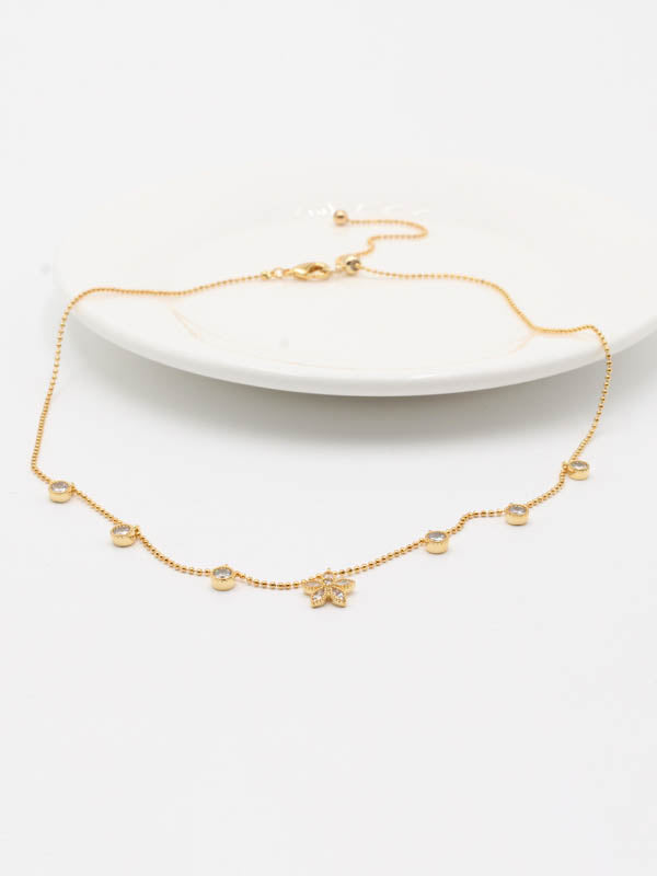 سلسال تشوكر 52204 سلسال jewel ذهبي