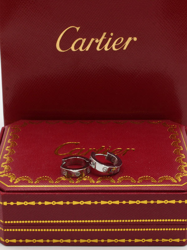 حلق كارتير مدور وسط زركون حلق CARTIER