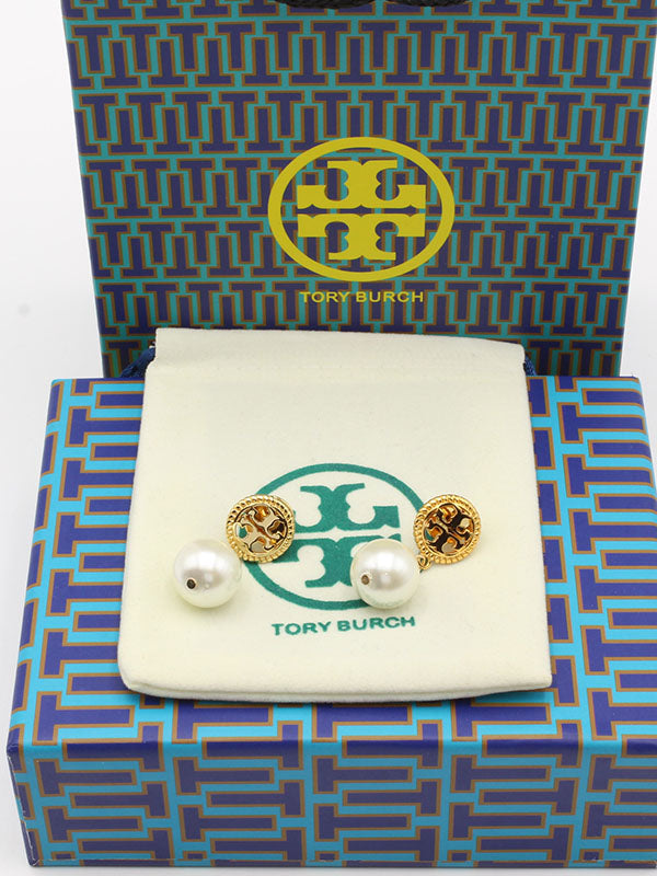 حلق توري بورش لولو ميتال حلق tory burch ذهبي