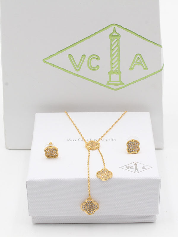 طقم فان كليف زركون 2 قطع ناعم اطقم van cleef