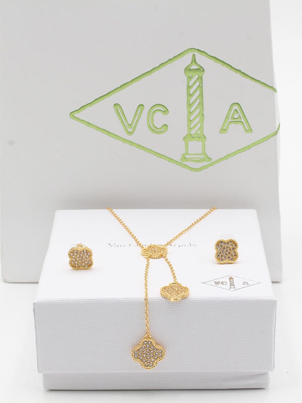 طقم فان كليف زركون 2 قطع ناعم اطقم van cleef