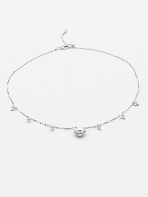 سلسال تشوكر 52224 سلسال jewel فضي