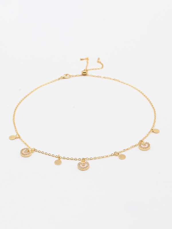 سلسال تشوكر 52217 سلسال jewel ذهبي