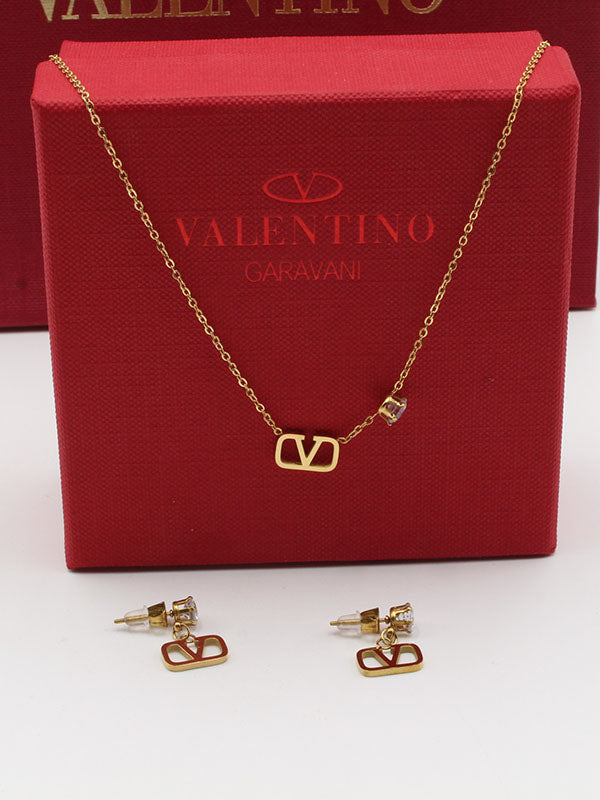 طقم فالنتينو فص زركون اطقم VALENTINO