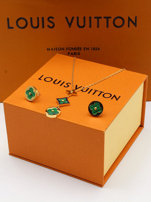 طقم لويس فيتون شيل تعليقة طويلة اطقم louis vuitton